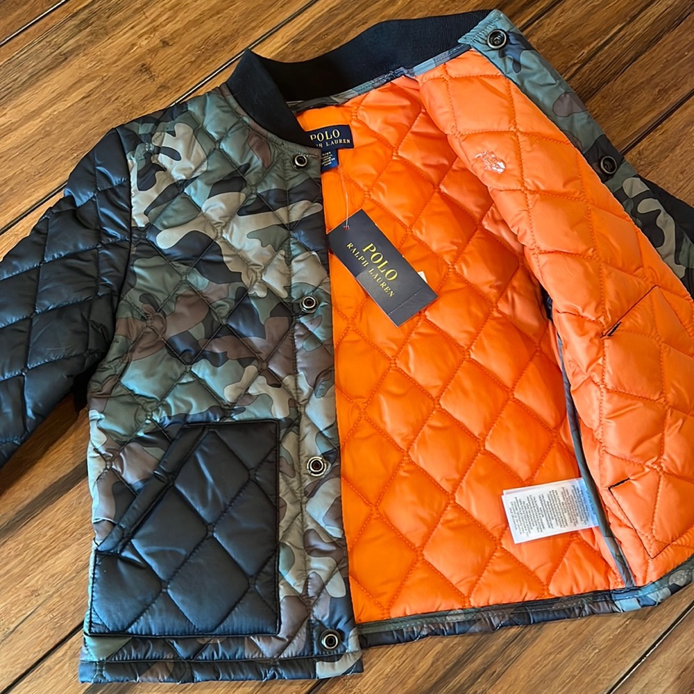 Ralph Lauren Boys Camo Jacket 4/4T Size